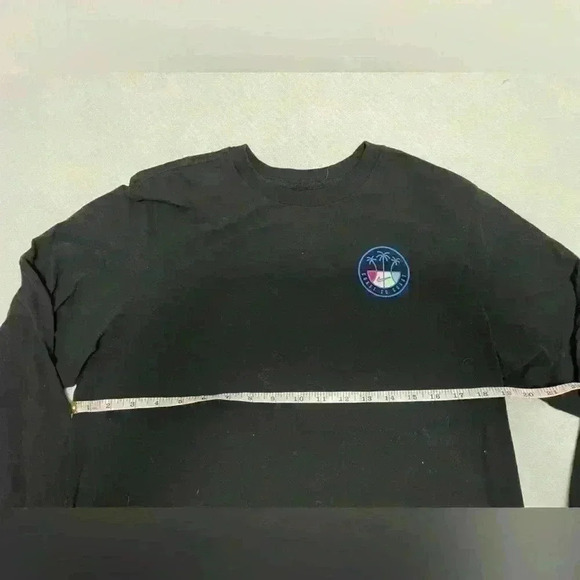 NIKE LONG SLEEVE T SHIRT MENS SIZE M BLACK.  DRI FIT COTTON NIKE REC LEAGUE LOGO - Picture 4 of 6